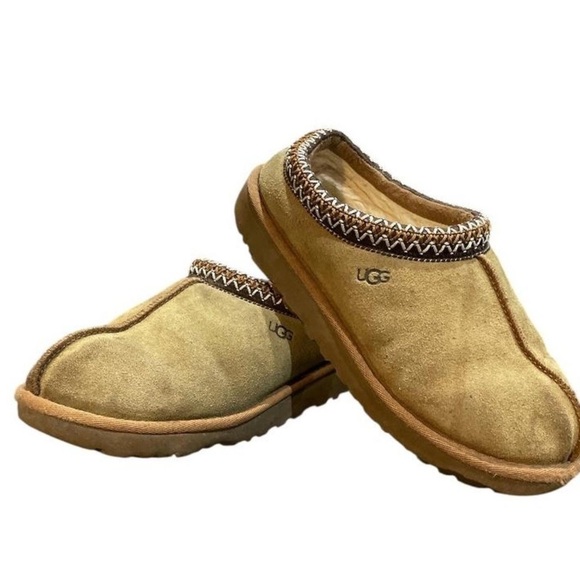 UGG Shoes - UGG Tasman Tan Suede Slip-On Shoes Size 8